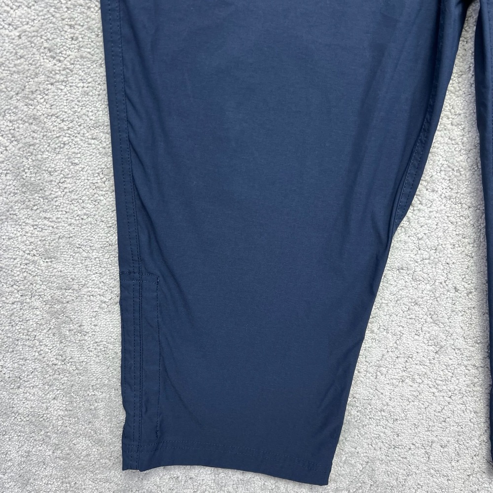 Eddie Bauer Pants Womens Size 12 Navy Blue WR W Tech Capri Hiking Outdoor Casual - Picture 4 of 16